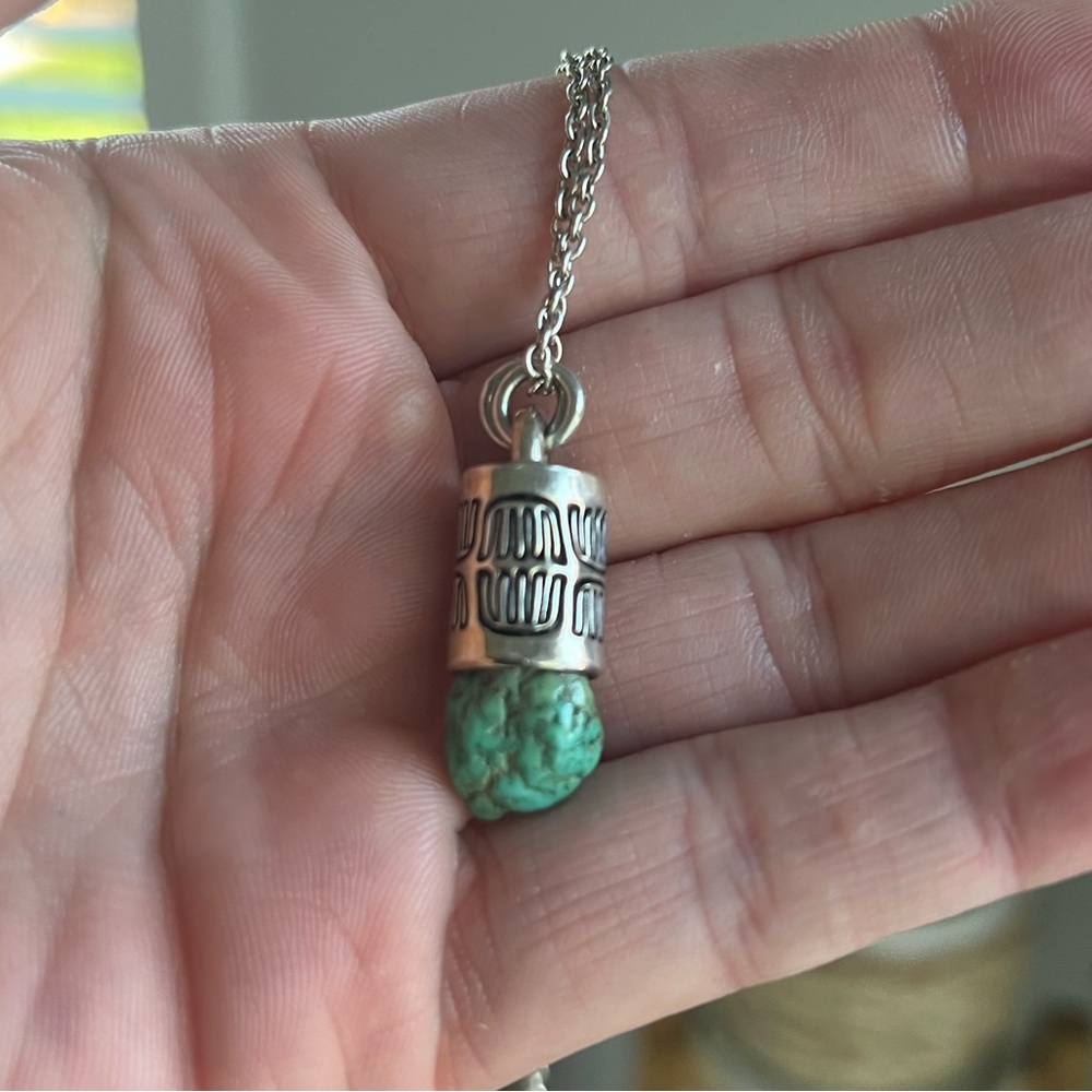 Numi Olive Turquoise Nugget Necklace